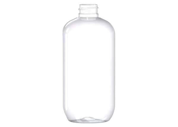 Frasco PET 500ml M5 cilindrico 28-410 transparente