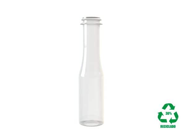 Garrafa rPET30 100ml M3 cilíndrica 29-21 transparente